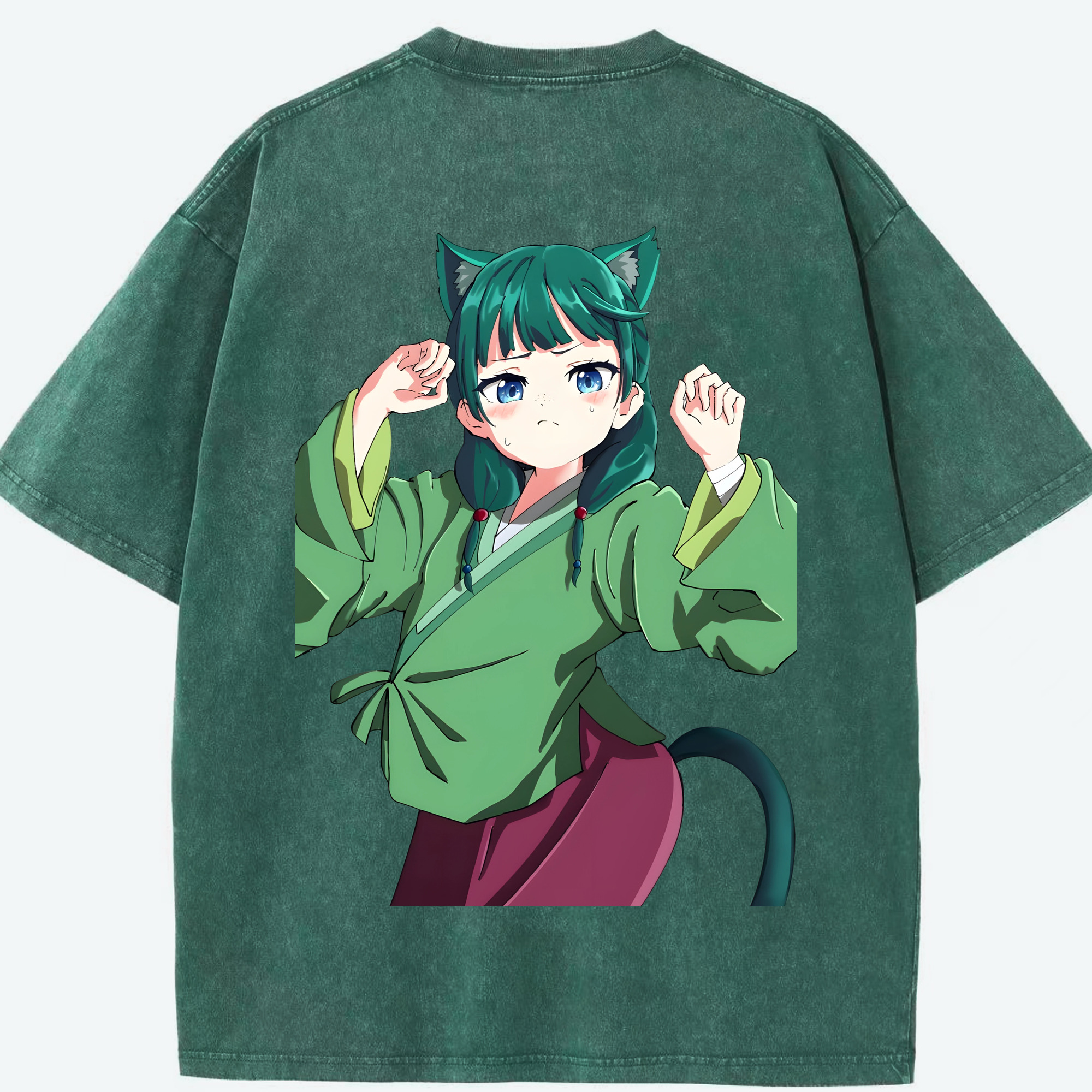 （画像用） 薬屋のひとりごと The Apothecary Diaries 綿100% ヴィンテージ風 半袖Tシャツ（背面プリント）